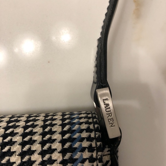 Ralph Lauren houndstooth plaid purse - Picture 5 of 5